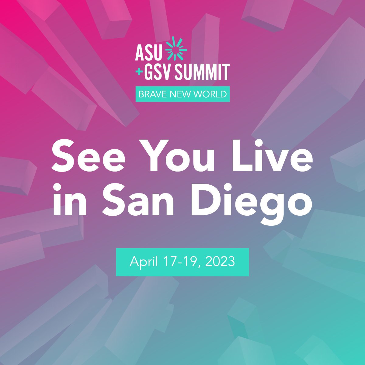 I will be attending @asugsvsummit - Brave New World today. If you can’t make it to #SanDiego, register here to join us virtually for free: cvent.me/W0nBQo #asugsvsummit