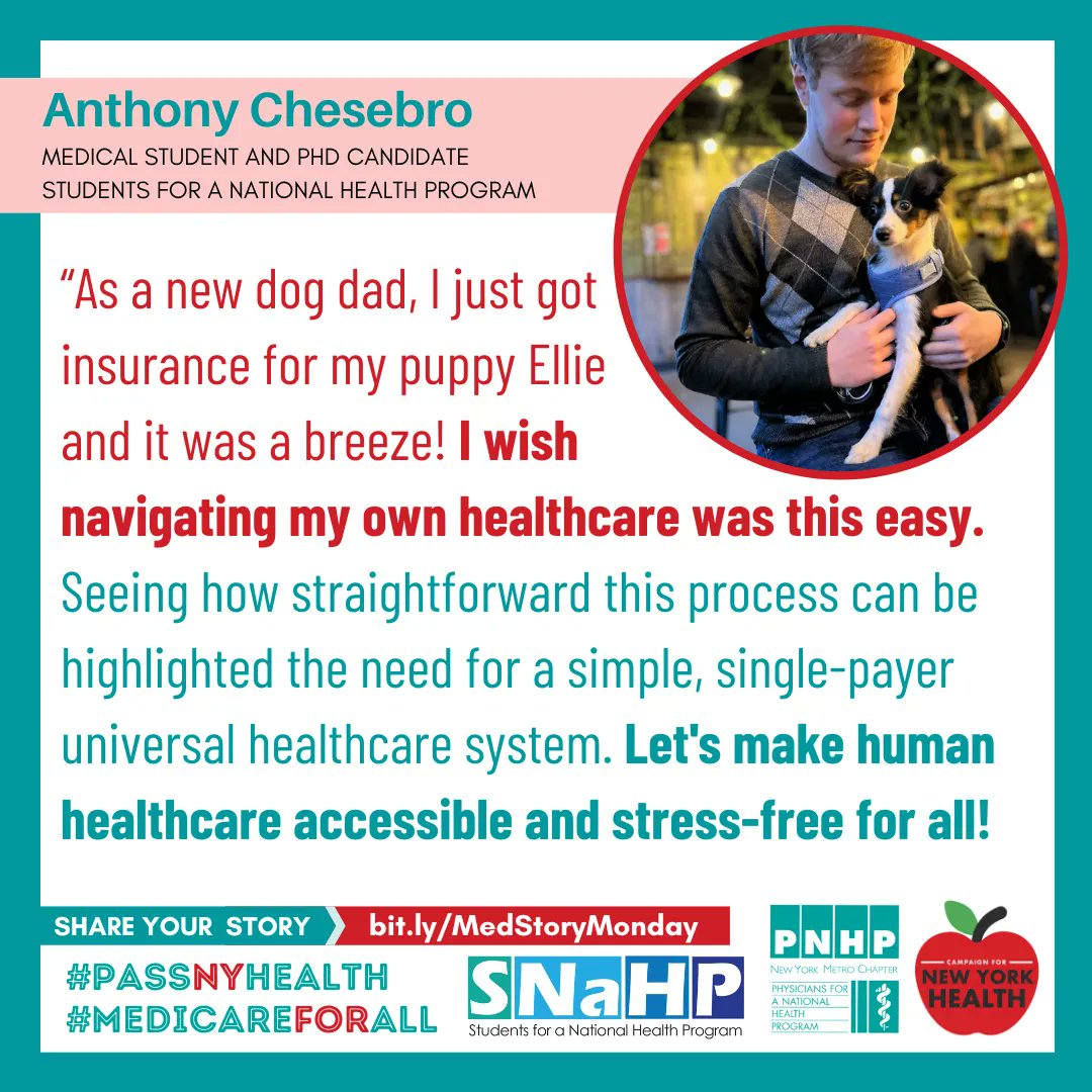 Humans deserve easy-to-comprehend healthcare plans too! 

When we #PassNYHealth #MedicareForAll we'll have one plan that provides comprehensive care for all - everybody in, nobody out! Thank you Anthony for sharing your story!

Share YOUR #MedStoryMonday: bit.ly/MedStoryMonday