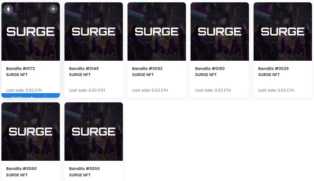 I max minted <a href="/TheSurgeNFT/">SURGE</a> NFTs and swept 5 on top of that!

The team seems pretty solid, the anime style art is pretty 🔥 and I'm looking forward to the manga and the rest of the digital collectables!