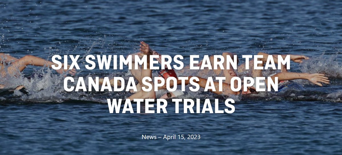 Congrats to Eric Brown (QC), Benjamin Cote (AB), Eric Hedlin (BC), Emma Finlin (AB), Abby Dunford (CAN) and Bailey O'Regan (CAN) 🏊‍♂️ 

buff.ly/3mH4WOK 

<a href="/SwimmingCanada/">Swimming Canada / Natation Canada</a>