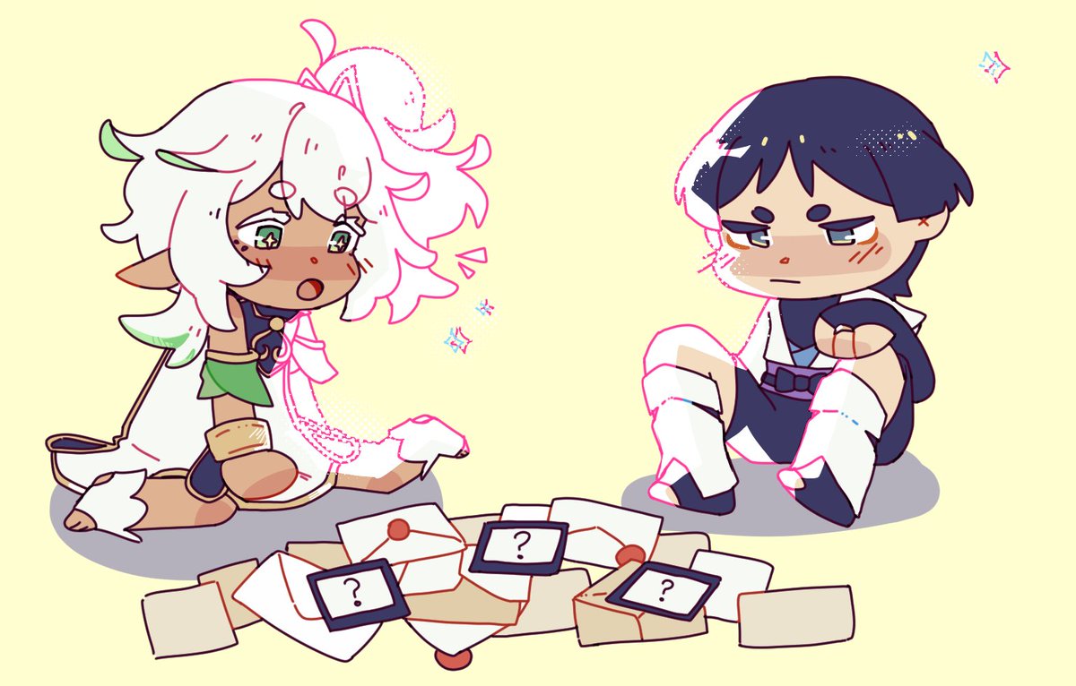 ttt_genshinzine's tweet photo. ✦ We've received news that Nahida and Wanderer are curious about the different kinds of families out there!

Feel free to reply or QRT with your favourite Genshin family dynamics so they can learn more! ✧ https://t.co/8HOpOYWvtt