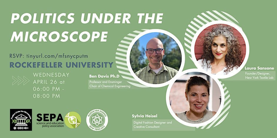 The Unfashionable Truth about Fast Fashion: A Live Panel- WEDNESDAY APRIL 26TH
This live panel is a lively discussion about the intersection of fast fashion, energy, and the environment. Free food and drinks are provided  
Register here: eventbrite.com/e/the-unfashio…