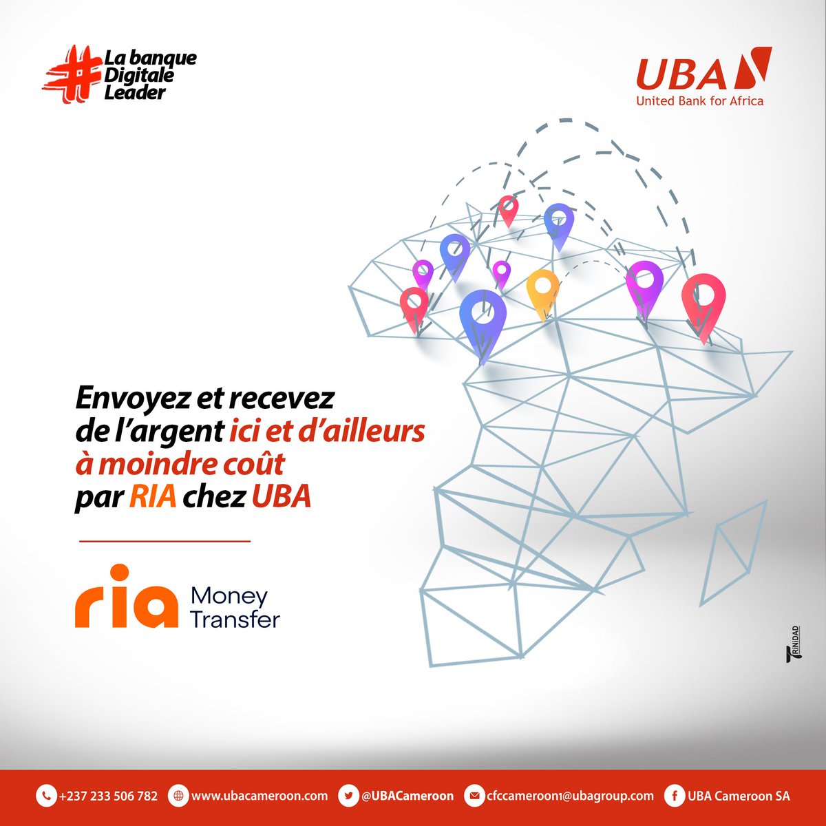 ubacameroon's tweet photo. Pour tout envoi ou retrait d’argent par RIA rendez-vous maintenant dans n'importe quelle agence UBA.
Vite! Rendez-vous en agence UBA la plus proche et faites plaisir à vos proches.😎
Suivez le lien pour plus d'infos 👉🏽 https://t.co/O4EBGPN91G
#remittances #ria #MoneyTransfert https://t.co/2SfSDS1w3z