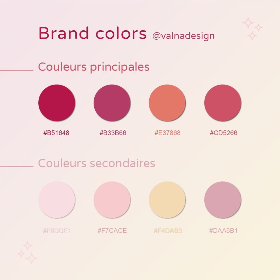valnadesign's tweet photo. Notre palette de couleurs 👀✨
#colors #design #branddesign #graphisme #agence #com #identitevisuelle #logo #crea https://t.co/cqsoh2BwdS