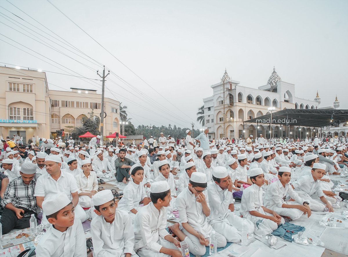 MadinAcademy's tweet photo. Harmony Marks Mass Ifthar

Madin Academy hostes largest iftar Meet in the country

Madin Academy hosted a mass Iftar program for lakhs of attendees of the Prayer and Peace Conference on the auspicious eve of Ramadan 27, which is the most anticipated night of Lailatul Qadr. https://t.co/suWrs4UMKc