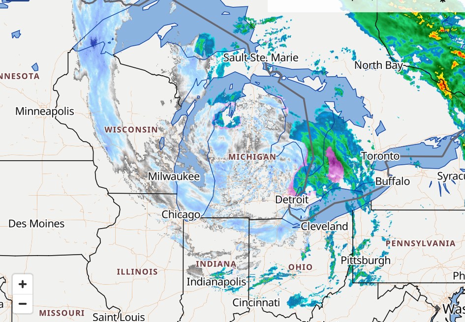 bill steffen on Twitter "Here's a satellite pic. (whole state of MI is