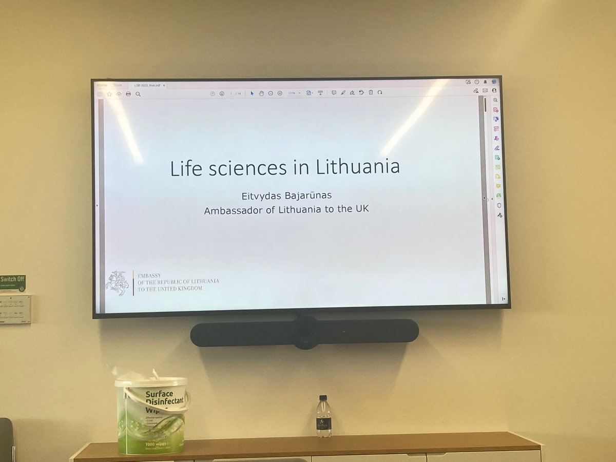 Together with my colleagues Commercial Attache &amp; Economic Advisor spent a day at the Cambridge Genome Campus to learn about The Sanger Institute, The European Molecular Biology Laboratory &amp; ELIXIR. Also presented an event "Life Science Baltic" event held in Vilnius in autumn.