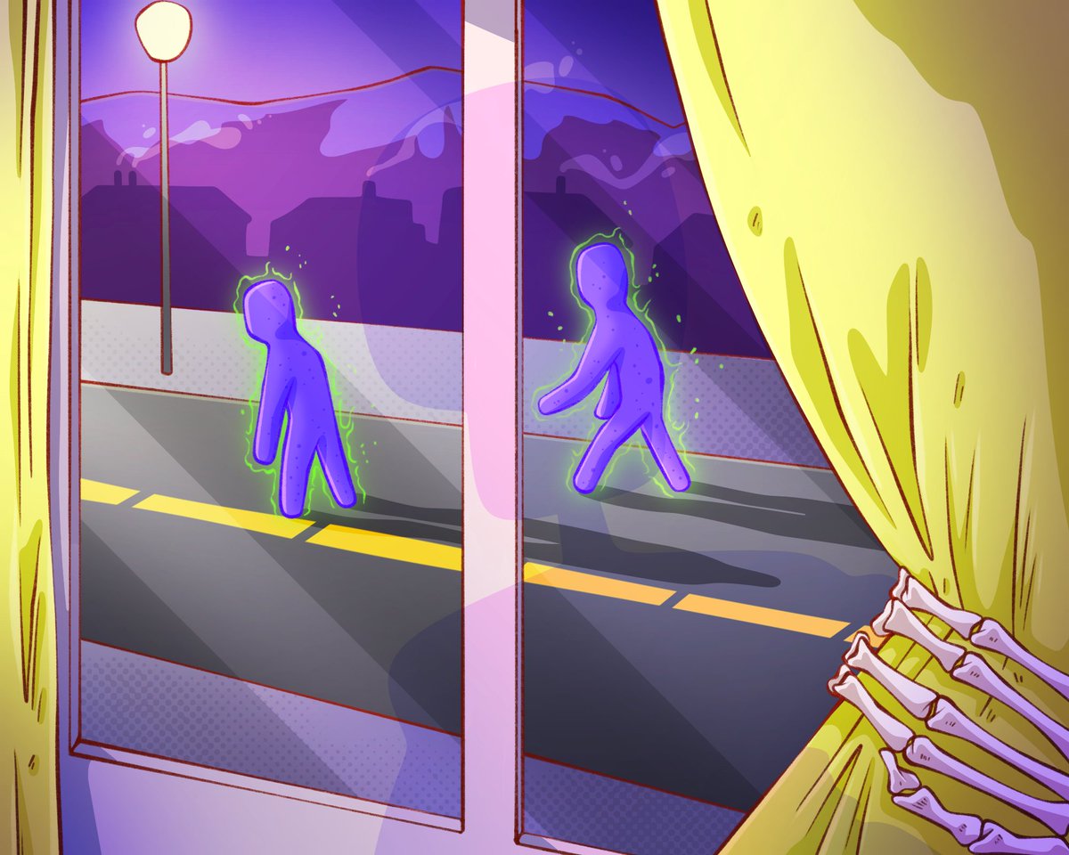 SkullzHQ's tweet photo. The calls are increasing at the central ‼️

Many #MadSkullz say they have seen these 3 shapeless creatures wandering the streets. 

The police are doing everything they can to find out more about these visitors and their intentions… https://t.co/ze8oydmis9
