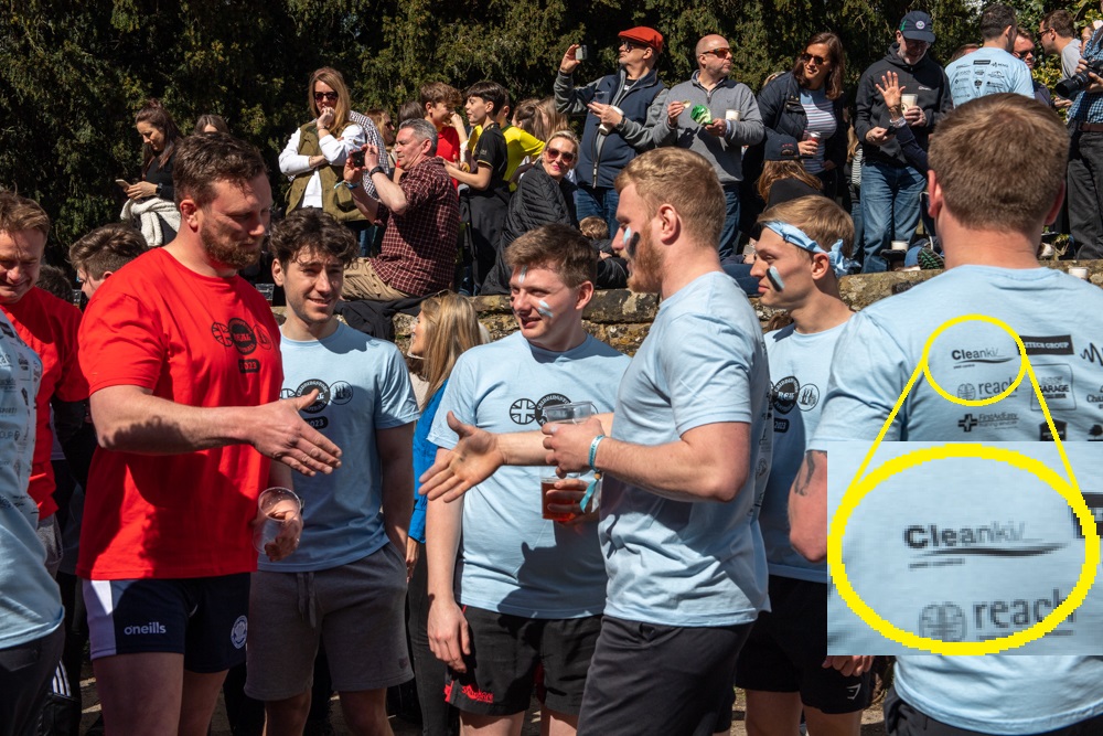 Great weather for the Chiddingstone Real Football event on Good Friday.

A moment of concord before the competition began, but what's that I see on the T-shirts?

So pleased to have sponsored this wonderful community event.

Find out more: lnkd.in/eNmuXBAY

#sponsorship