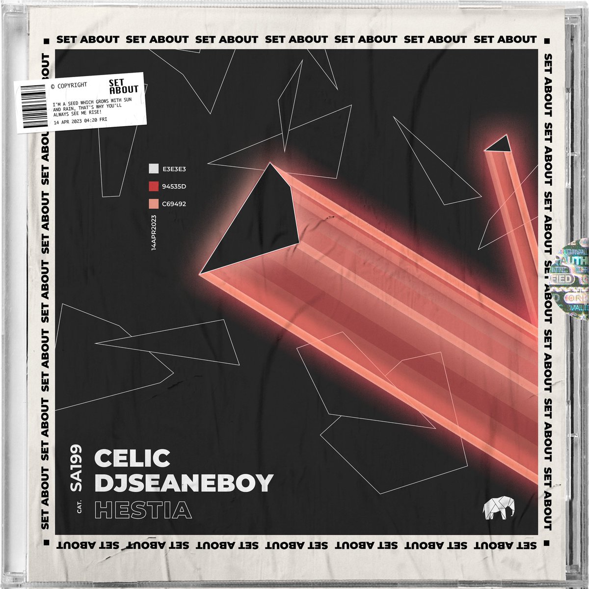 Hestia, This Way
New music available now on #Spotify and #beatport
Listen &amp; download: lnk.to/SA199
Label: Set About
Artists: Celic, djseanEboy

#Celicmusic #djseanEboy #techno #culture #Hestia #ThisWay #technomusic #love #Art #new #metodihristov #support #dancemusic