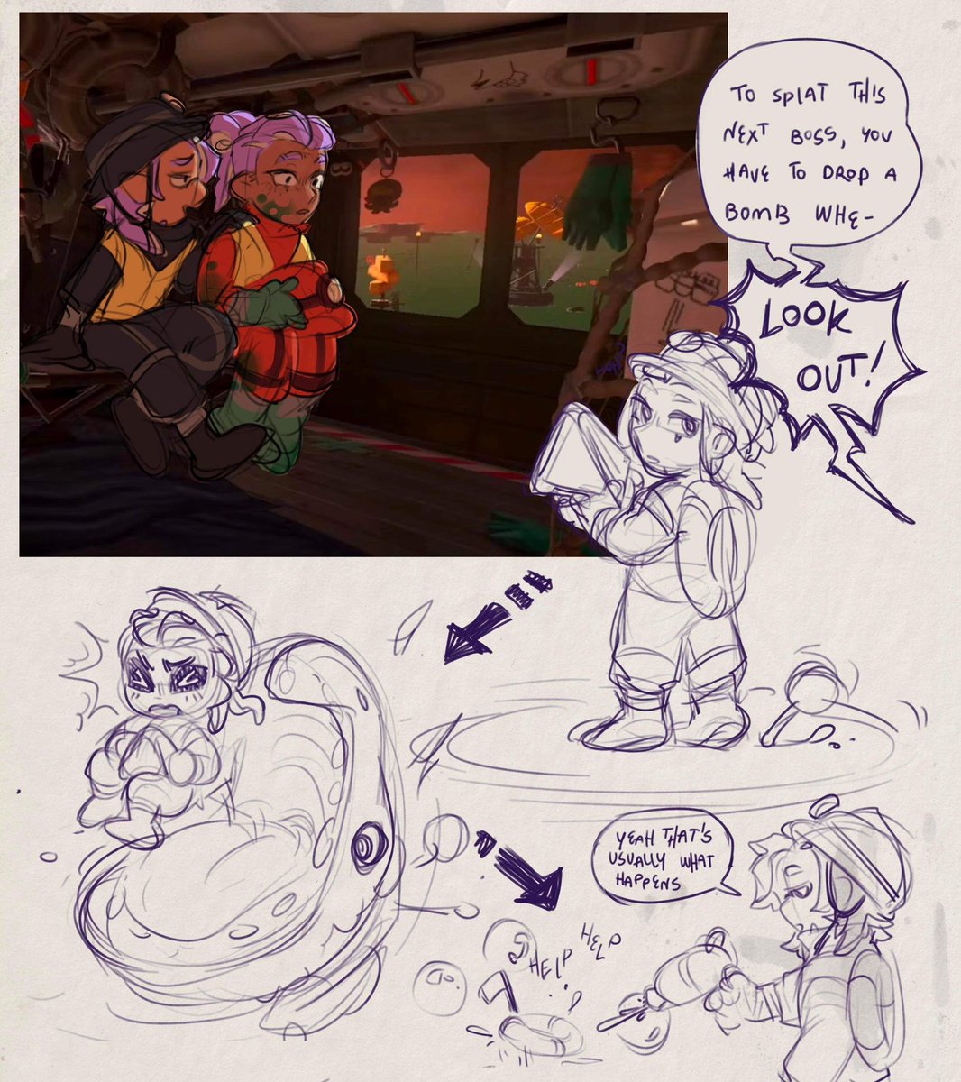 ohmoth's tweet image. Me and @GothZig made ocs a while ago, I just never posted the art 👏  Chief is theirs and Tea is mine