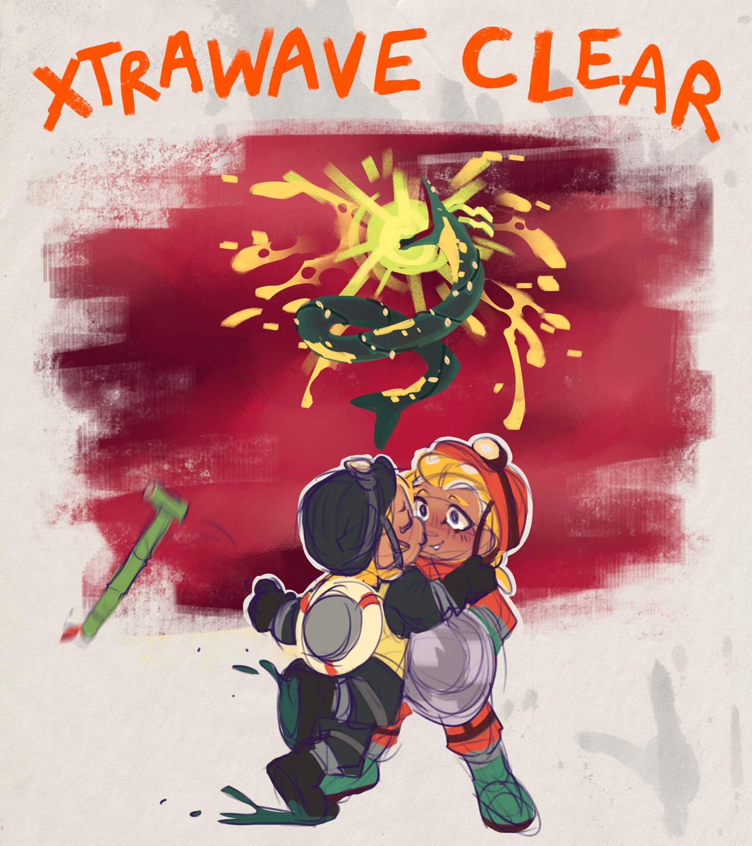 ohmoth's tweet image. Me and @GothZig made ocs a while ago, I just never posted the art 👏  Chief is theirs and Tea is mine