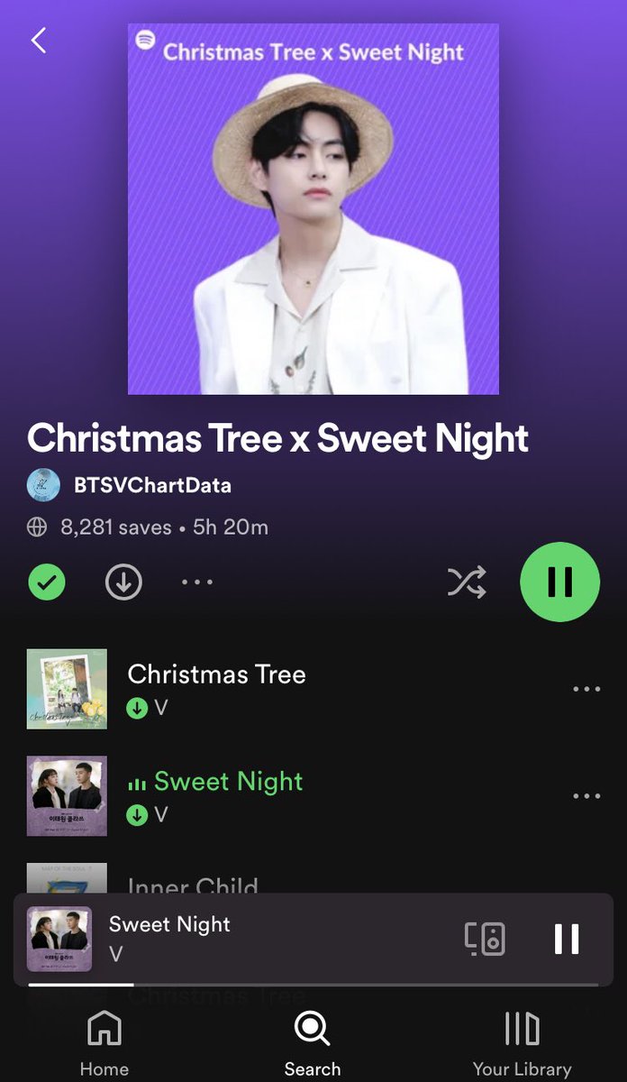 purplethv7's tweet photo. @BTSVChartData #TaeStreamParty https://t.co/RtjqXnqlWG