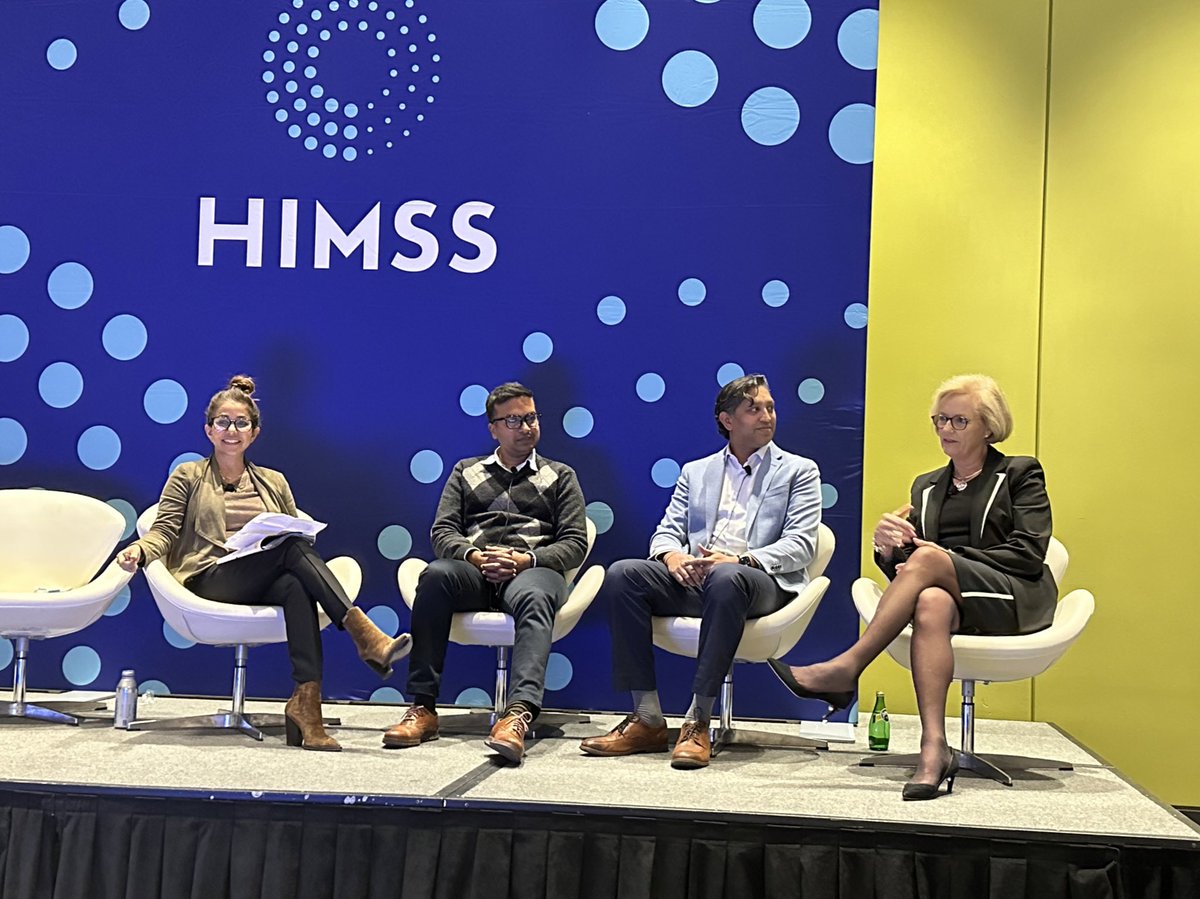 “Our patients have been there for a long time – I’m not sure our health systems have been.” @DrAnneSnowdonRN from <a href="/HIMSS/">HIMSS</a> Analytics on patient centric care.

She also talks about how there should be personalized meaningful goals based on what *patients* want to achieve.

#HIMSS23