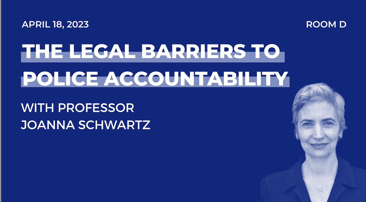Join us and <a href="/JCSchwartzProf/">JCSchwartzProf</a> tomorrow for a conversation on the limitations of qualified immunity!