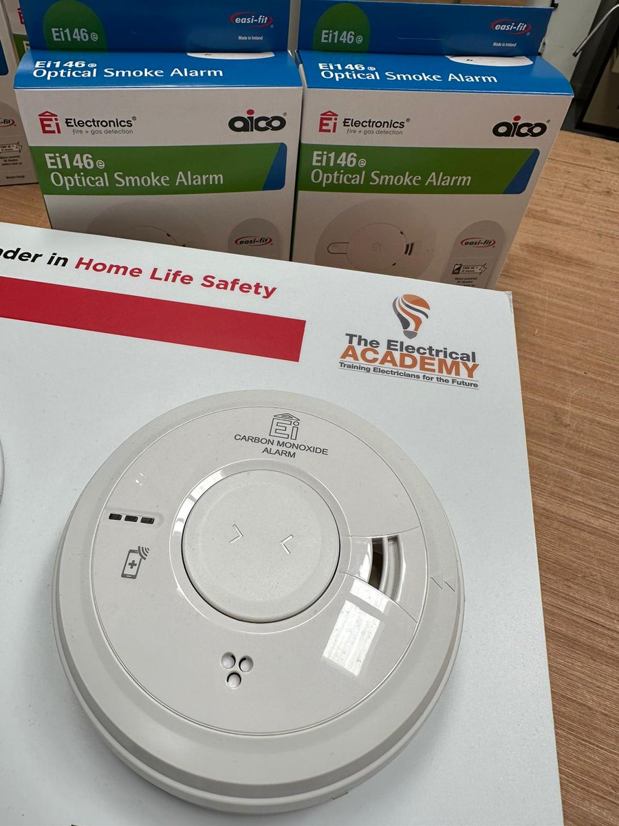 ElectricalAcad1's tweet image. We would like to say a big thank you to Bradley Wain from @Aico_Limited who has kindly sent our apprentices some optical smoke alarms for their @cityandguilds practical assessment!
#kent #upskill #electricalapprentice #trainingcentre #maidstonekent