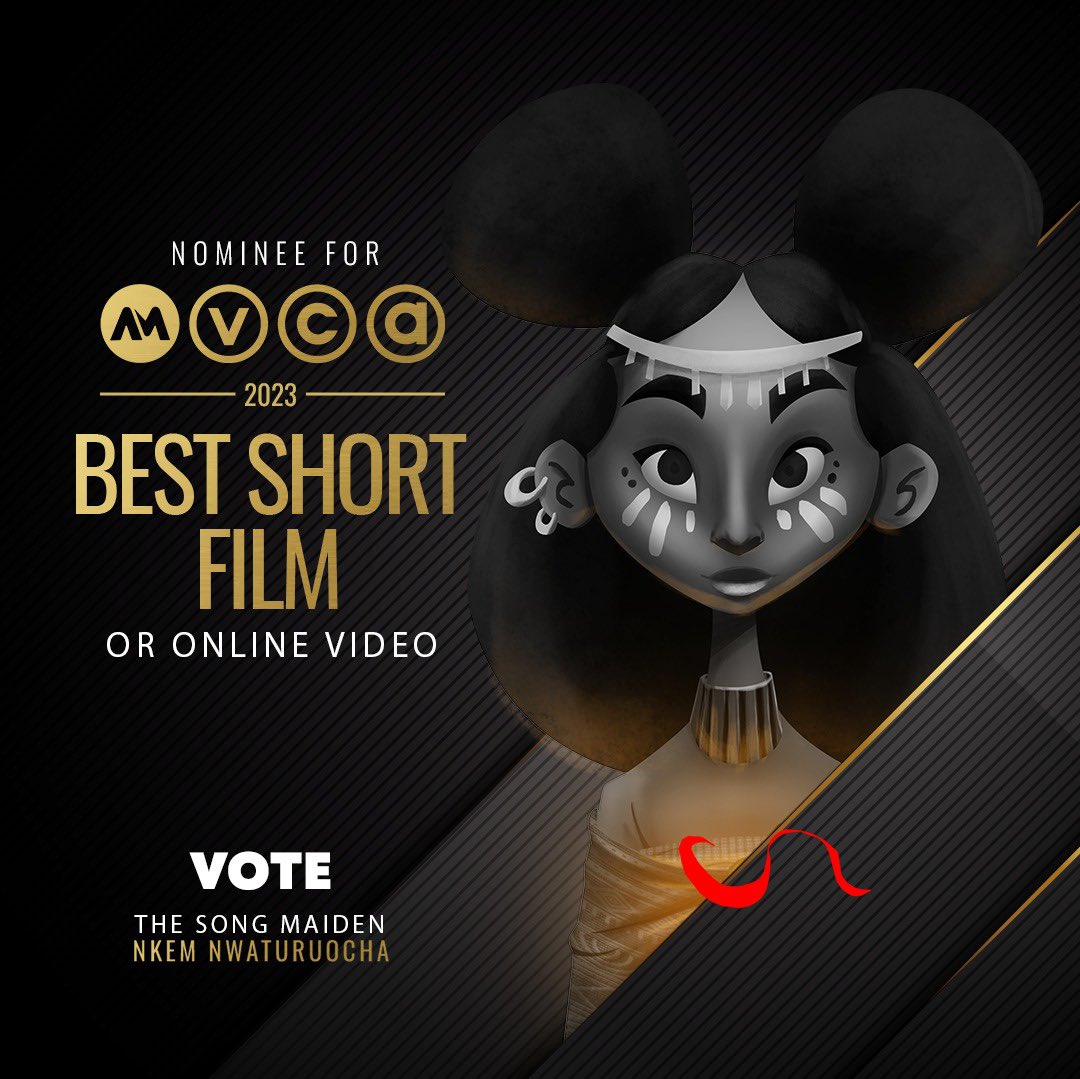 thesongmaiden's tweet photo. We are absolutely thrilled to share that our animated film tackling child marriage The Song Maiden,has been NOMINATED for BEST SHORT FILM at #AMVCA9 awards! 🏆 Help amplify its crucial message by casting your vote ..

Click on the link in our bio..
..
#VoteNow #EndChildMarriage https://t.co/b4bCT1REAa