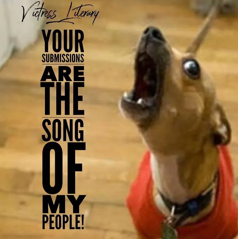 VictressLit's tweet image. Sing to me--we&apos;re open for submissions! #query #queries #amquerying #submissions #victress #victressliterary #writersoftwitter #authors #authorsoftwitter
#submissionsopen