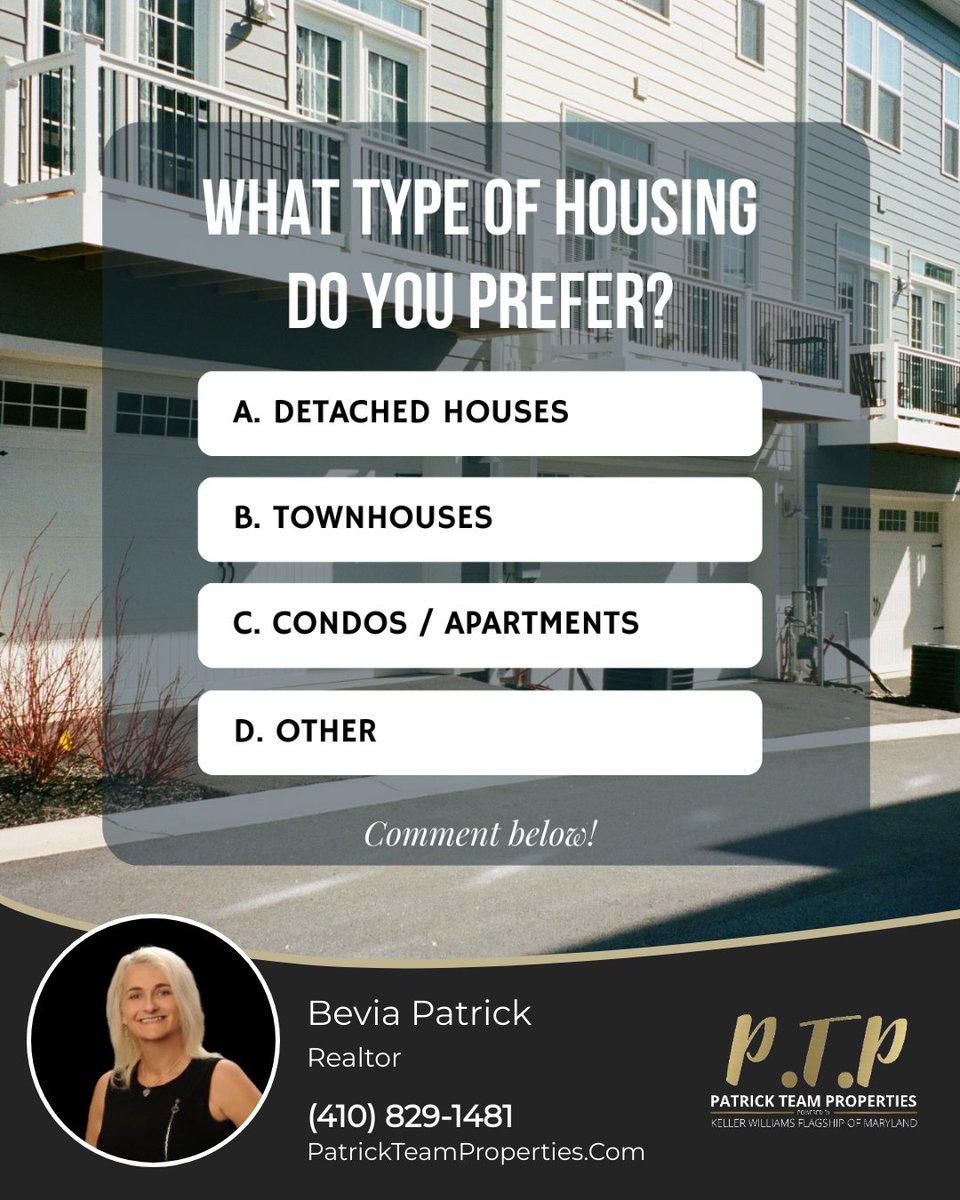 So, which type of home do you prefer? And why?

#housingoptions #realestate #dreamhome #homedesign #housingmarket #househunting #housingtrends #homesweethome