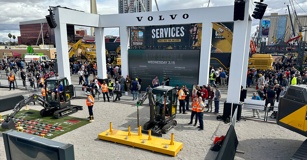 VolvoCE_NA's tweet photo. Don't mind us - we're just over here reliving all the CONEXPO fun with this highlight reel. What was your favorite part of the week? https://t.co/YY8qT2R9m4 #VolvoCONEXPO https://t.co/6XIs9aJAEN