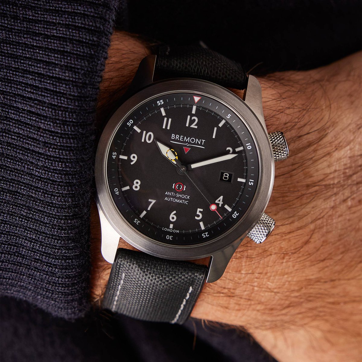Bremont's tweet photo. The Bremont MBII: A watch that withstands the same rigorous testing programme as the Martin Baker ejection seats.
With patented Bremont anti-shock technologies, the MBII is truly #TestedBeyondEndurance
Learn more: https://t.co/HllGMWtebq https://t.co/LshUPzQKlQ