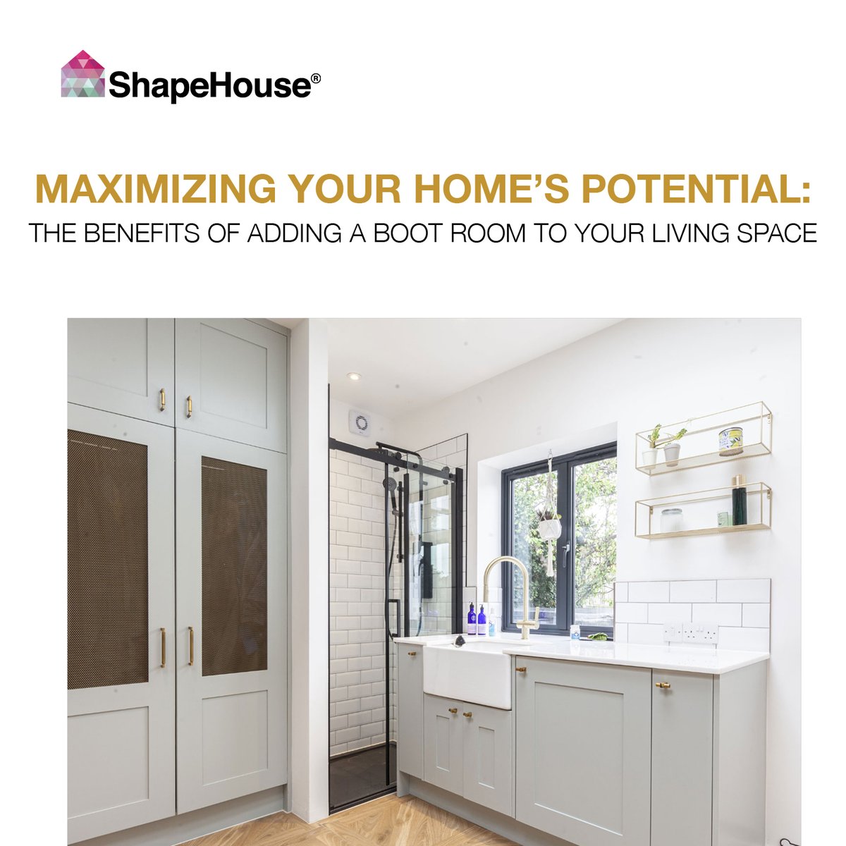 Shapehouse1's tweet photo. Creating a boot room can seem overwhelming, but Shape House's latest blog post can help! 

#ShapeHouseUK #garageconversions #conversions #renovations #builder #building #design #interiordesign #bathrooms #kitchens #extensions #loftconversions #bootrooms #utilityrooms https://t.co/yG1uOqparH