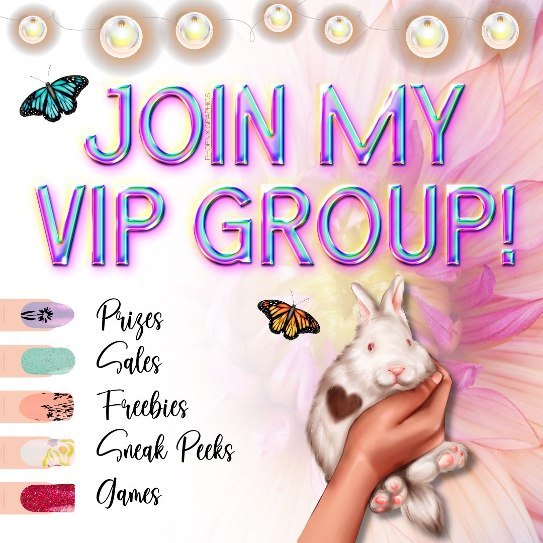 Join my VIP group for information, games, prizes, and exclusive VIP-only deals!  Click here 👉 facebook.com/groups/tammies… 👈

#makenewfriends #playgames #winprizes #havefun #getdeals #vip #nails #mani #manicure