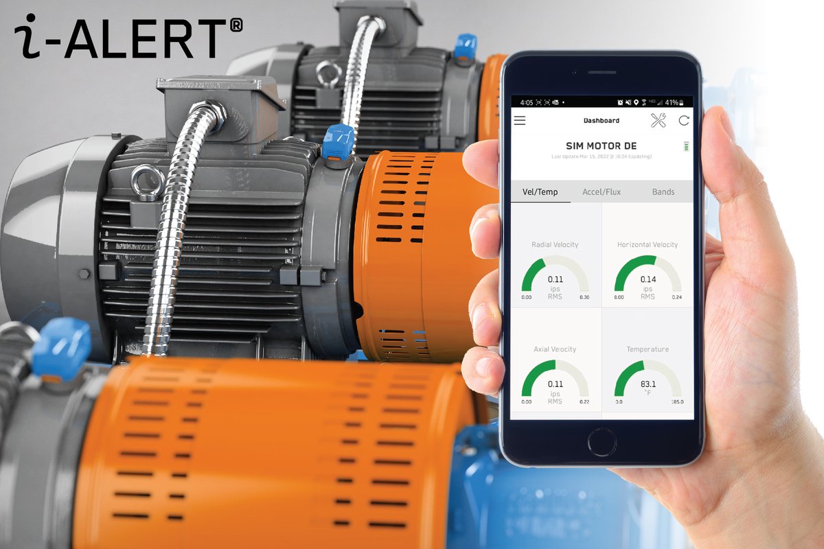iALERT_AI's tweet photo. Other handheld #vibrationanalyzers can cost tens of thousands of dollars and require special #training to use. Thankfully, the i-ALERT offers detailed, user-friendly analysis to operators via their smartphone! https://t.co/WktnuzvAuC https://t.co/CkmuAVwI15