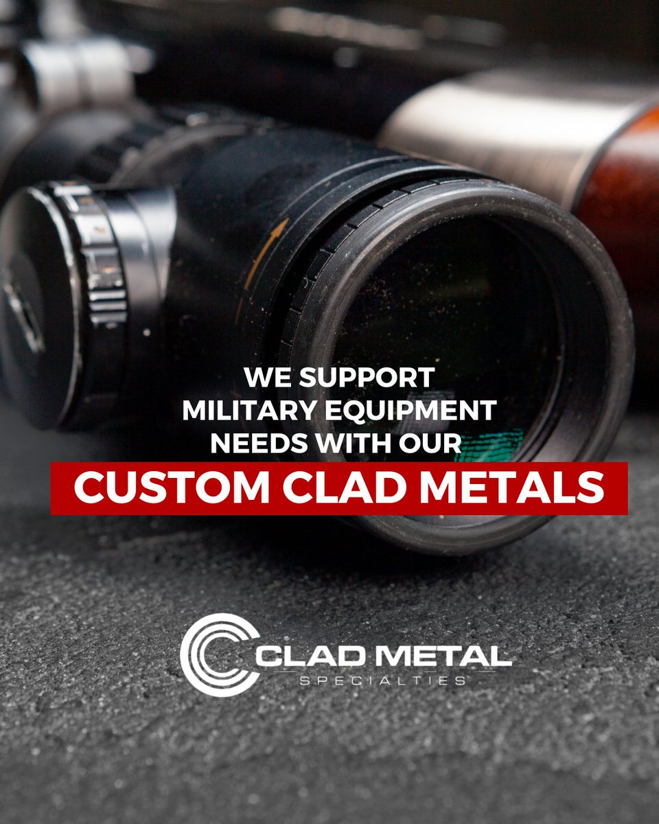 CladMetalSpec's tweet photo. Our custom Clad Metals cater to the requirements of military equipment needs, and we provide support accordingly.

Clad Metal Specialties
(631) 666-7750
info@cladmetal.com
https://t.co/liAEf3ENfV

#CladMetalSpecialties #CladMetal #MetalCladding #LongIsland #MadeInTheUSA https://t.co/RpPdE4G8KE