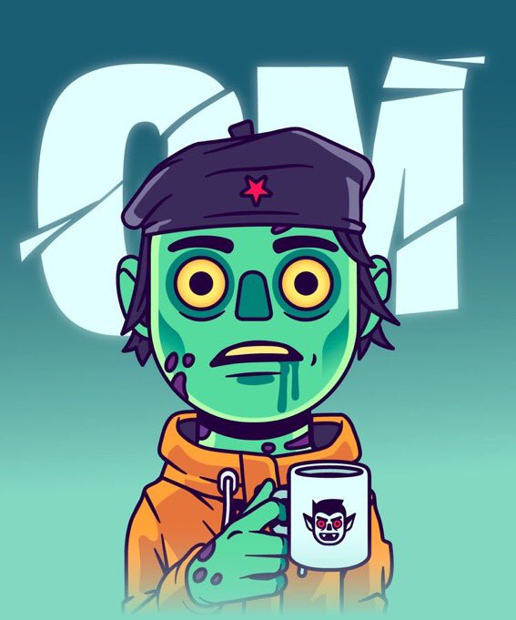 Gm Amigos!
What do you call an extremely well dressed zombie?
Dressed to kill.

#Ethereum #mintingnow #NFTs #ETH