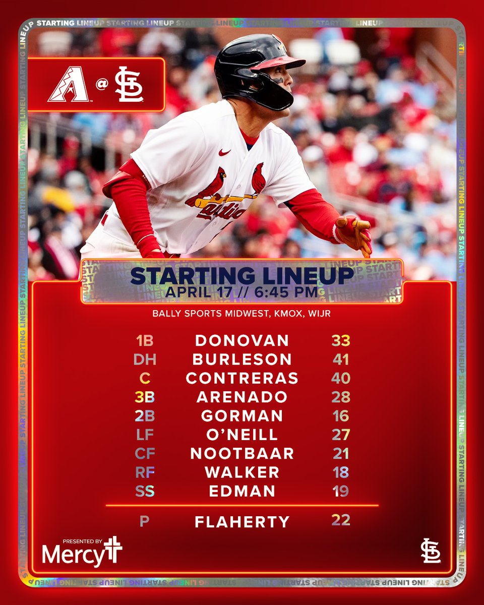 Series opener vs. the Snakes! 

#STLCards