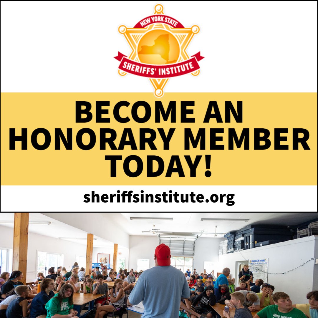 NYSSheriff's tweet photo. The New York State Sheriffs’ Institute was formed in 1979 to make a difference by combining the efforts of Sheriffs across the state. Please support our work and become an honorary member by making a tax-deductible gift. Visit https://t.co/WWbQfM0C9T to join and select Donate. https://t.co/iIRuBeJ8GS