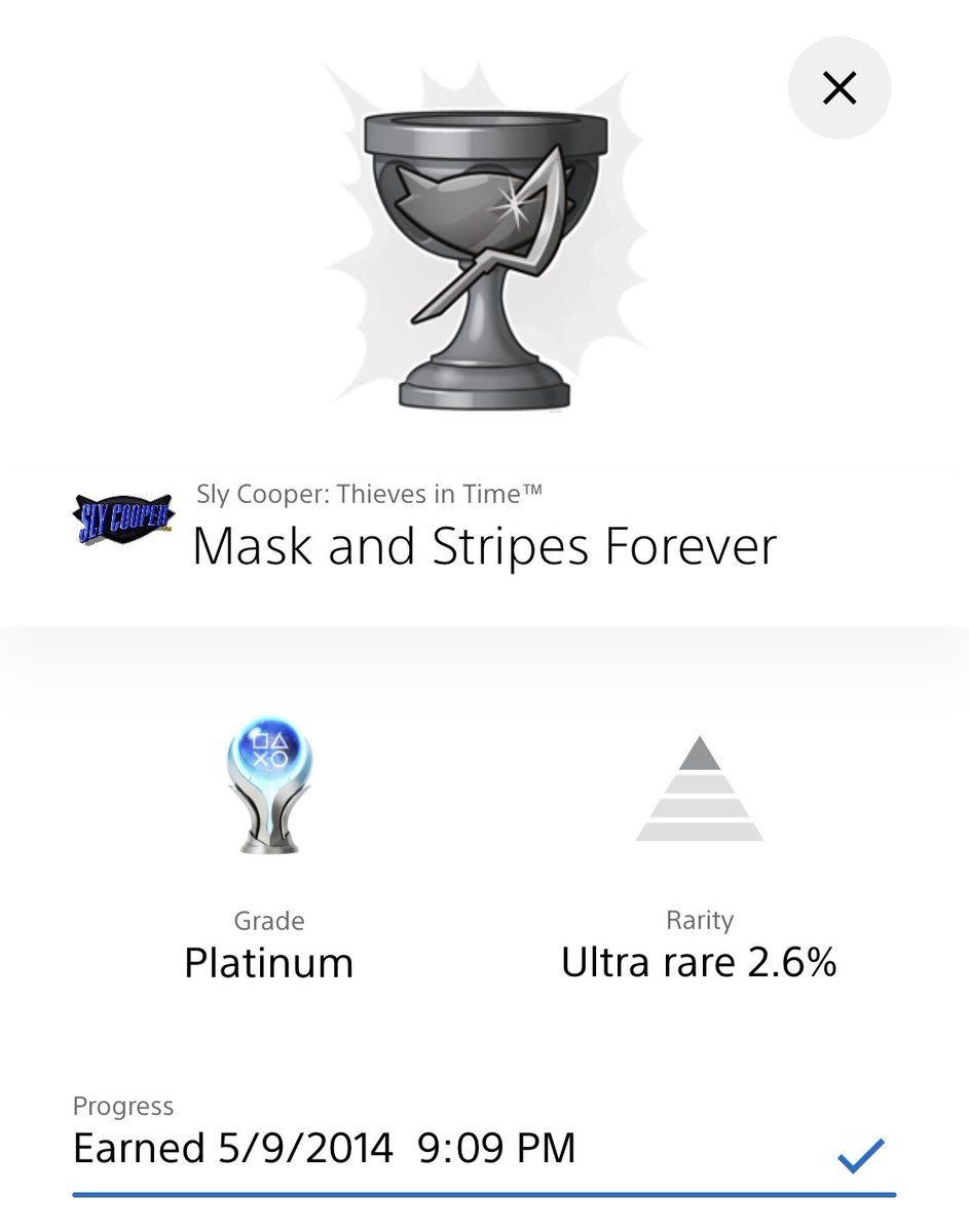 FreakEco's tweet image. 🏆ECO’S PLATINUM HISTORY🏆

Platinum No. 7 - Sly Cooper: Thieves in Time

Started: December 30th, 2013
Earned: May 9th, 2014

Fun facts in comments

#SlyCooper #ThievesinTime #TrophyHunter #TrophyHunting #PlatinumTrophy #PS3 #PSN