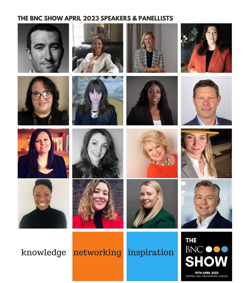 These amazing #eventprofs will be speaking on Wednesday at the #BNCShow! Join them & others throughout the day in the Robert Perks room. Come & be inspired and informed in massive equal measures. 19th April  |  9am-4pm  |  Central Hall Westminster  #theshoweventprofsrecommend
