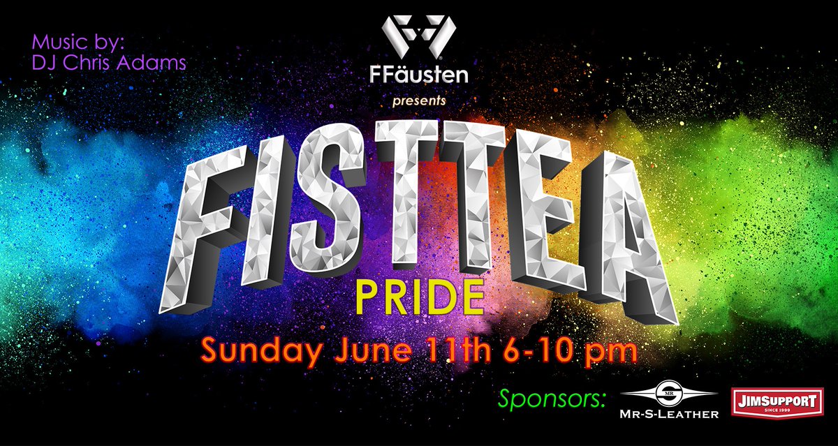 FFäusten (18+)-ABYSS World Pride June 5-6 (@ffausten20) on Twitter photo FFäusten presents: FistTea: PRIDE
June 11th 6-10pm <a href="/TheCrucibleDC/">The Crucible</a>
Join us for another FFun time at FistTea!
Get wrecked in a <a href="/JIMsupport/">JimSupport</a> Sling or play in the <a href="/MrSLeather/">Mr-S-Leather</a> play space
Limited number of Early Bird Tickets available.
Get yours ticket today!
ffausten.com/fisttea FFäusten presents: FistTea: PRIDE
June 11th 6-10pm <a href="/TheCrucibleDC/">The Crucible</a>
Join us for another FFun time at FistTea!
Get wrecked in a <a href="/JIMsupport/">JimSupport</a> Sling or play in the <a href="/MrSLeather/">Mr-S-Leather</a> play space
Limited number of Early Bird Tickets available.
Get yours ticket today!
ffausten.com/fisttea