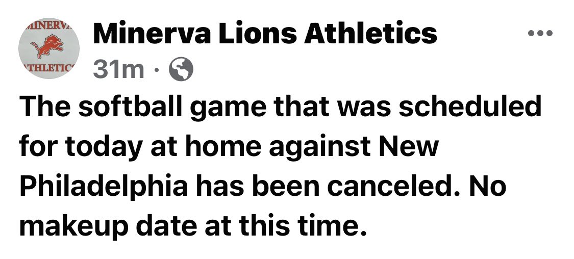Minerva Softball tweet media