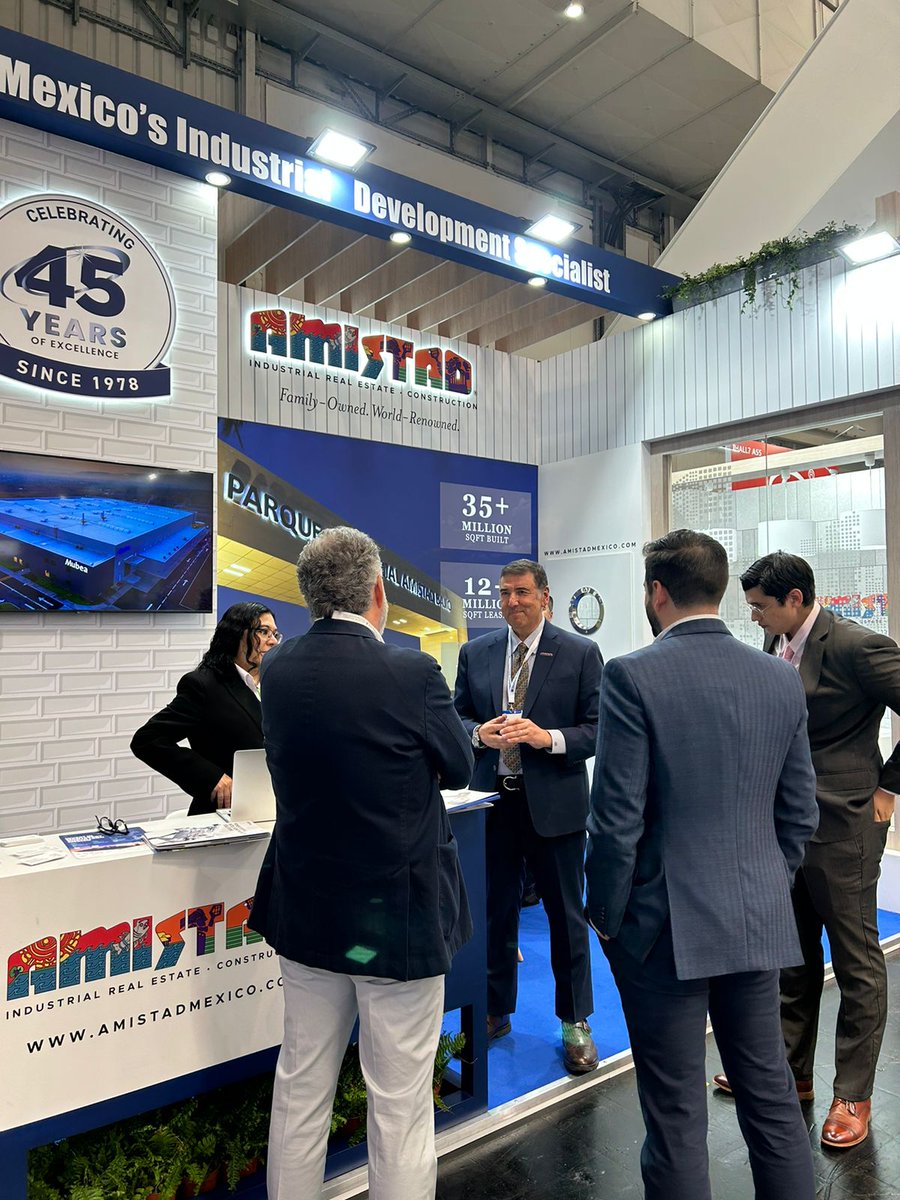 Kicking off the week at the @hannover_messe trade show in Hannover, Germany.
Visit the Amistad Team in Hall 7 | Booth A51

#familvownedworldrenowned #mexico #development  #familybusiness #industrialrealestate  #construction #realestate  #industrialpark #hannovermesse
