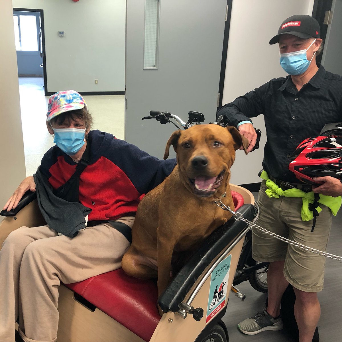 It's #nationalvolunteerweek! We are so thankful for the people who volunteer in our Care Homes. James (R ), takes people like Jimmy (L) for rides on the trishaw bike - including a visit to the <a href="/BC_SPCA/">BC SPCA / BCSPCA</a> ! Visit our website to read more: broadmeadcare.com