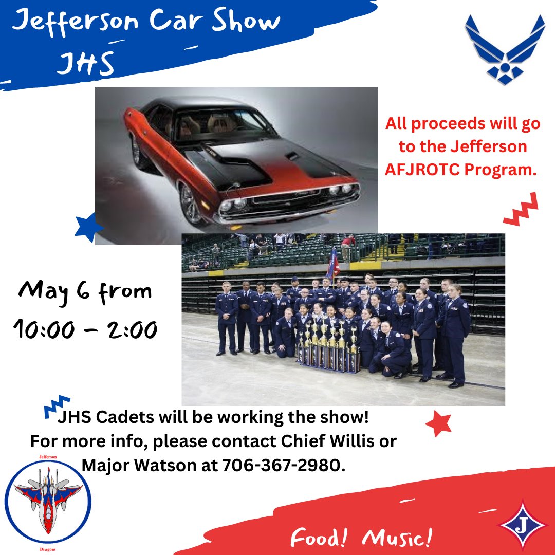 Jefferson car show - $20  entry fee for cars; spectators get in free.