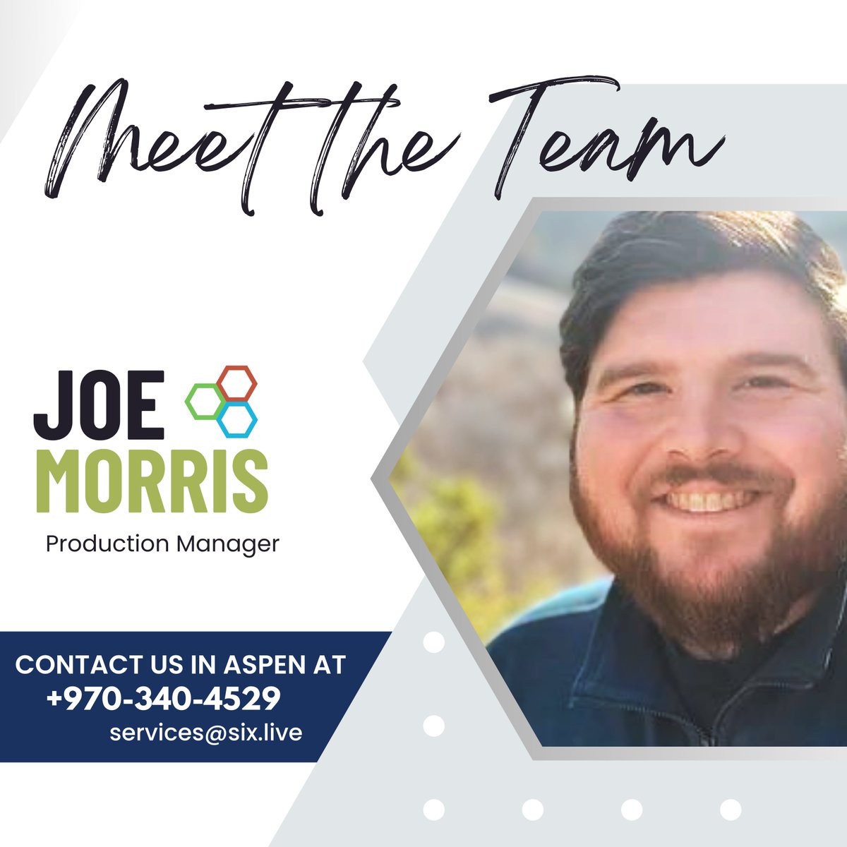 6ix_live's tweet photo. Joe Morris has a Bachelors of Music in Trumpet Performance and a Masters in Audio Arts from Syracuse University. He started as a Studio Technician in New York then moved to Live Sound and Event Production when he came to #Colorado https://t.co/Ew7eQWx9xZ