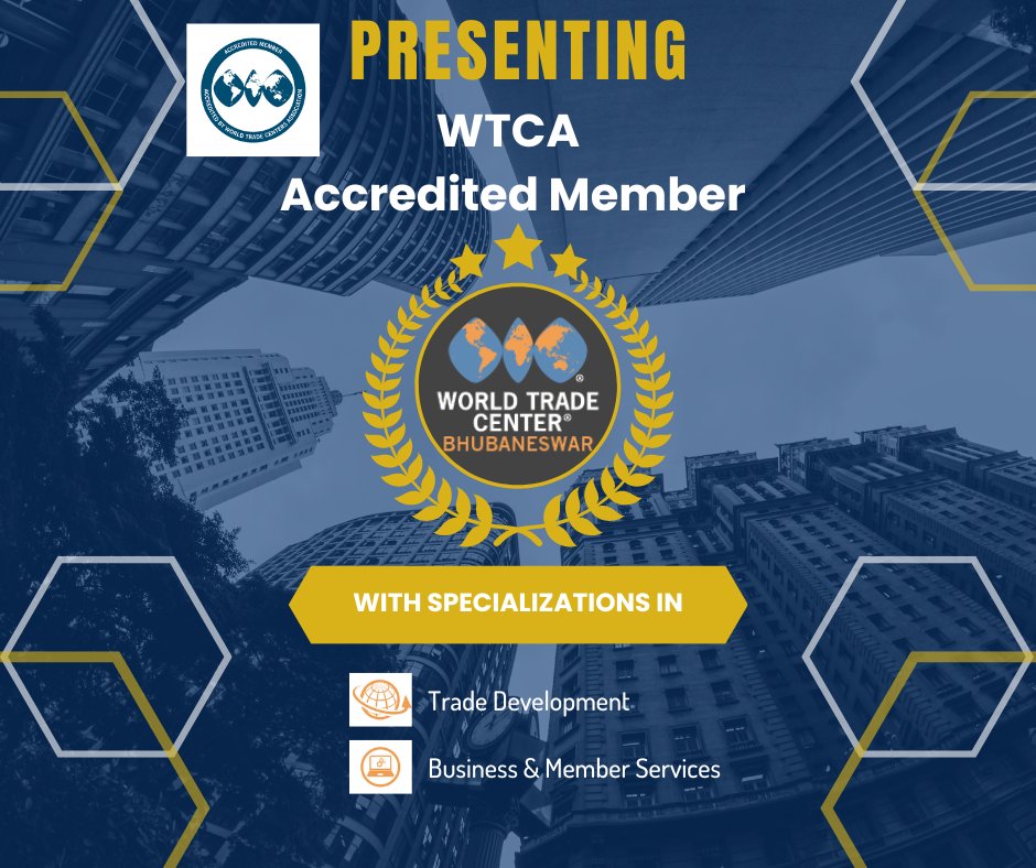 The #WTCA presents <a href="/wtc_bhubaneswar/">WTC Bhubaneswar</a> as an #Accredited WTCA Member w/ specializations in Trade Development, and Business &amp; Member Services that meet or exceed industry standards. Visit bit.ly/3UGvKva.