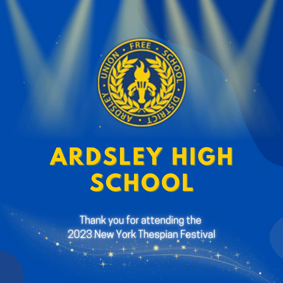 The 2023 New York Thespian Festival 🎭 is fast approaching! We are excited to have Ardsley High School join us for a day of awesome workshops, performances, and presentations. 🤩 

<a href="/ArdsleySchools/">Ardsley UFSD</a> #newyorkthespians #nythespians #thespiansociety #thespians #NYThespianFestival2023