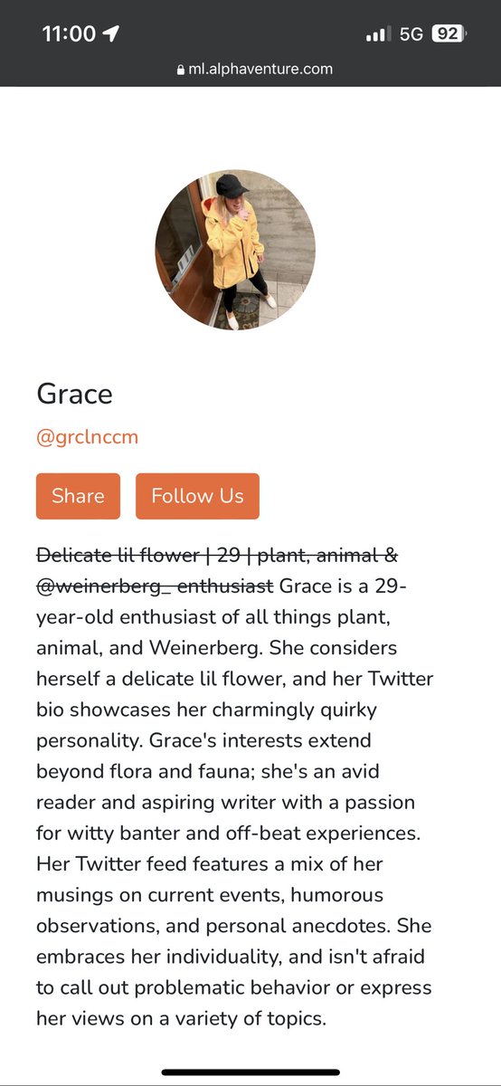 grclnccm's tweet photo. I love that this AI thinks I’m a writer ??? lmfao https://t.co/fm8EJFVOny