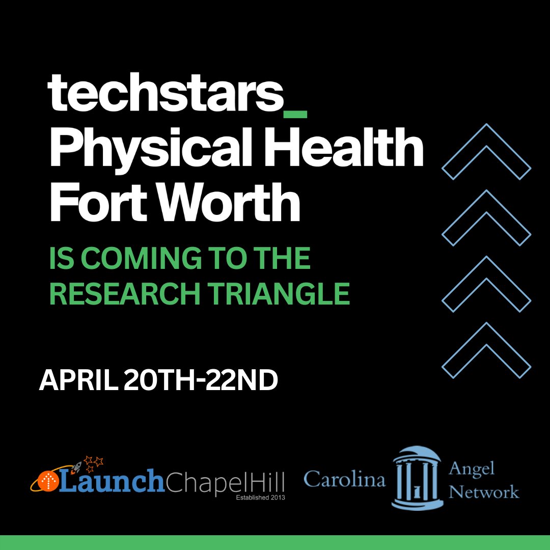 Techstars Physical Health Fort Worth Accelerator (@techstarsfwtx) on Twitter photo Our team will be in the Research Triangle this week! Looking to meet with startups interested in applying to our accelerator program on Friday 4/21. Reach out to our Program Manager, Jordan Warnement, if you would like to jump on our schedule!
jordan.warnement@techstars.com Our team will be in the Research Triangle this week! Looking to meet with startups interested in applying to our accelerator program on Friday 4/21. Reach out to our Program Manager, Jordan Warnement, if you would like to jump on our schedule!
jordan.warnement@techstars.com