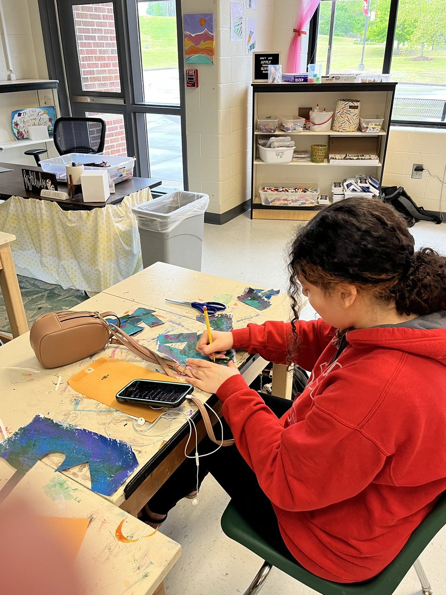 Before Spring Break, Miss Aldridge's art students worked to create their own cardboard food trucks, and we have enjoyed displaying them for our school to see! 

This week, we are working on creating painted paper cityscapes inspired by artist Paul Klee.