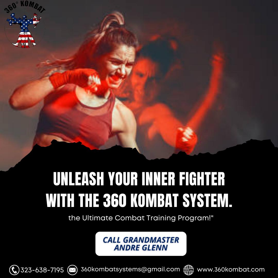 #FightLikeAPro 🥊🔥 

Unleash your inner fighter with the 360 Kombat system! 

Our expert trainers will teach you the skills and techniques you need to take your combat game to the next level. 

Join us today! 💪