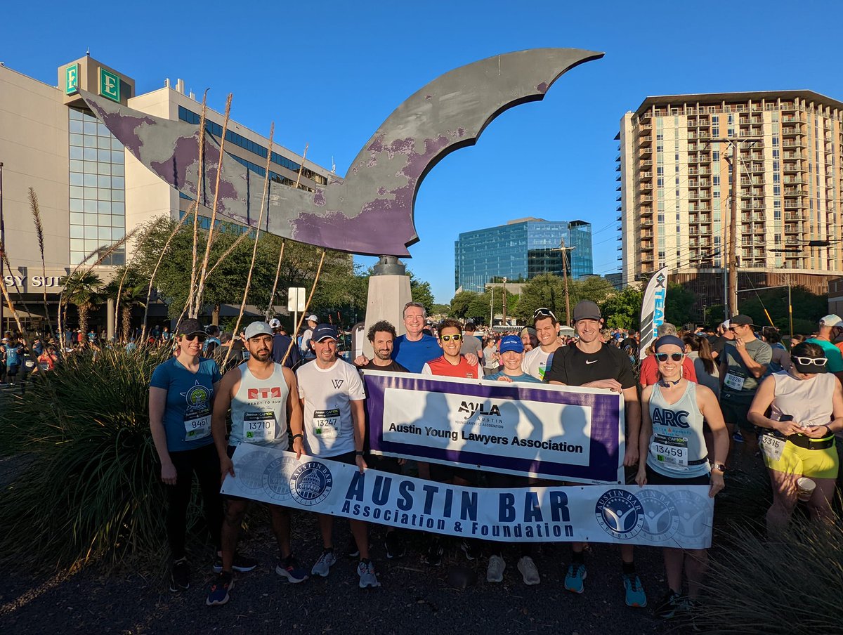 Twenty-eight members of the Austin Bar Association and Austin Young Lawyers woke up early Sunday to participate in the 46th annual Statesman Capitol 10K. Thank you to everyone who ran or came out and cheered! We hope to see you again next year.