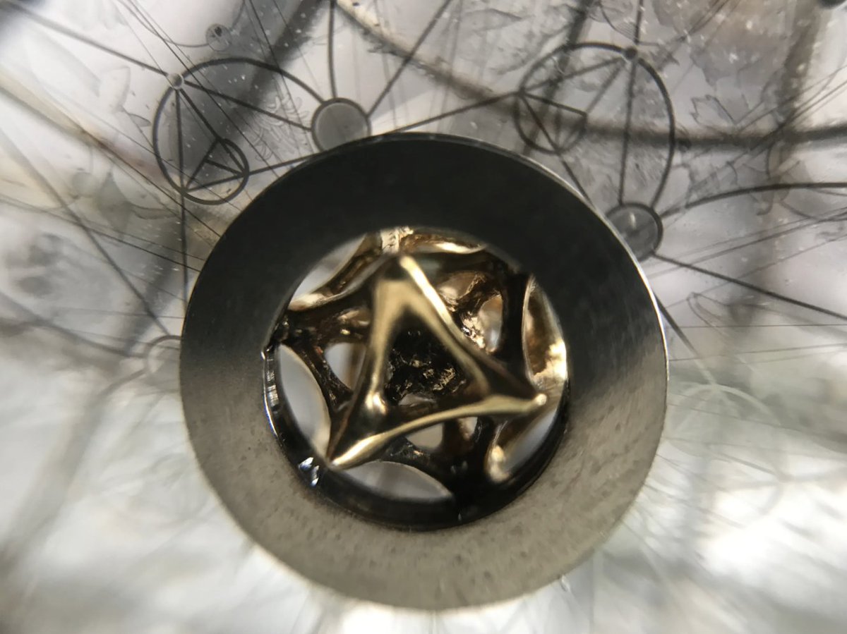 CMU_MoonArk's tweet photo. t-minus 17 days - The Wanderers, a small vessel containing plankton. Plankton comes from the Greek word for wanderer — the sculpture’s 18k gold form is a tiny representation of our enduring need for discovery through movement. By Carolina Jacobs Ramos and @RobbGodshaw https://t.co/PZrZb9m53e