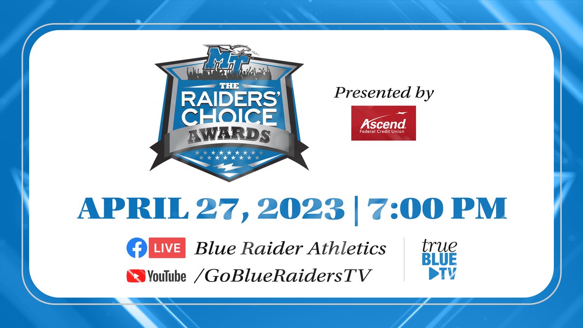 MTAthletics's tweet photo. The ballots are open for three of our Raiders' Choice Awards! You can decide who wins Game/Event of the Year, Performance of the Year and Play of the Year.

VOTE: https://t.co/GXkm2ZOl1o https://t.co/UZFKRJMHp1