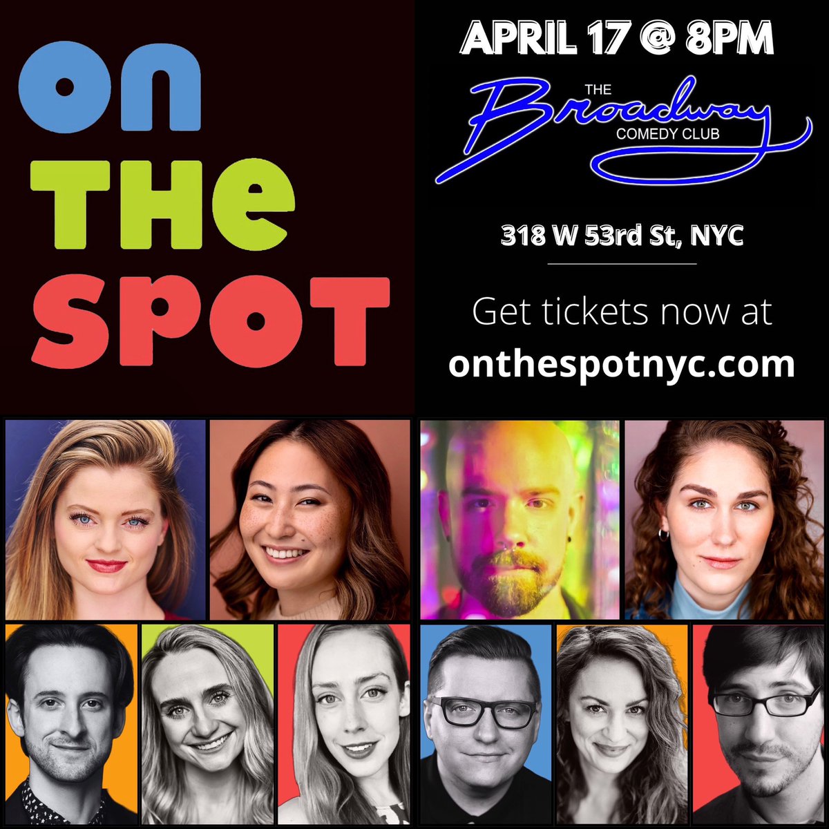 It’s our birthday party and you’re invited! 🥳 🎭🎶🤣

Come celebrate 8 years of music, comedy, and madness from #OnTheSpotNYC at our show tonight!

Tickets: linktr.ee/onthespotnyc 🎟️